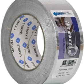 Stokvis Tapes 103312 AL - Ruban Adhésif Aluminium Grand Froid et Ignifuge - 50 mm x 50 m