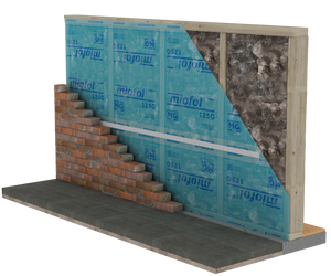 Miofol® 125 G l 1,50 m x 25 m (côté extérieur ; perméable à la vapeur Sd 0,28 m)