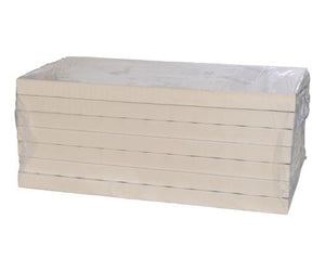 Lot de PIR 110 mm d'épaisseur - Rd 5 - Recticel Silver - Revêtement en aluminium - Bords droits - 600x1200 mm 4p/lot = 2,88 m²