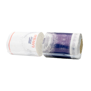 URSA URSAROLL - Rouleau Laine de Verre 120 mm - R=3 - Languettes d'agrafage - Parement Aluminium - Largeur 450 mm