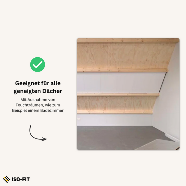 Iso-Fit - Système complet d'isolation des combles | 95 mm - 600x1200 mm (Rd 3,60 m²,K/W)