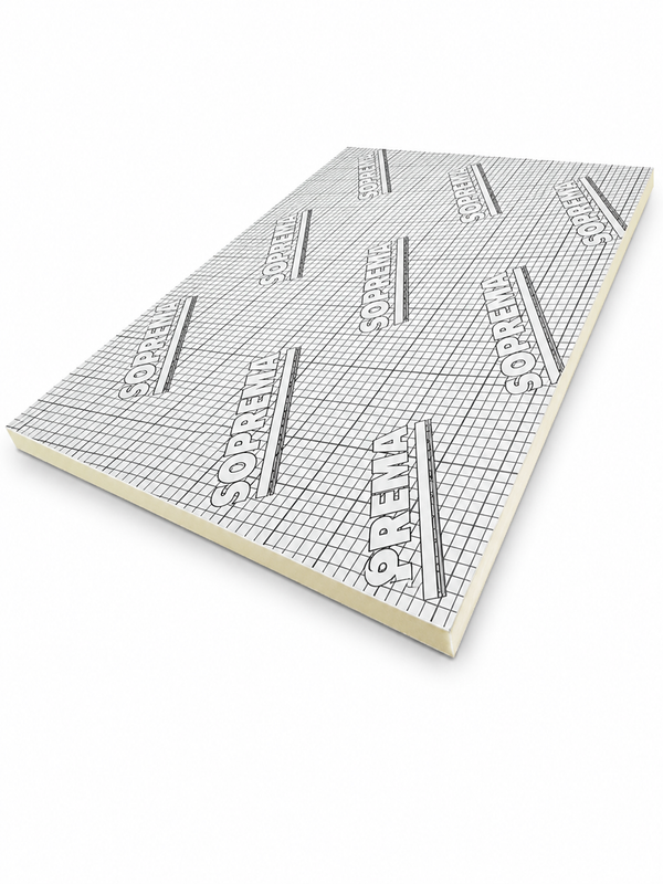 SOPREMA Efyos - Panneau isolant PIR 50 mm - Parement aluminium - R=2,25 - 1200x600 mm - Paquet de 10