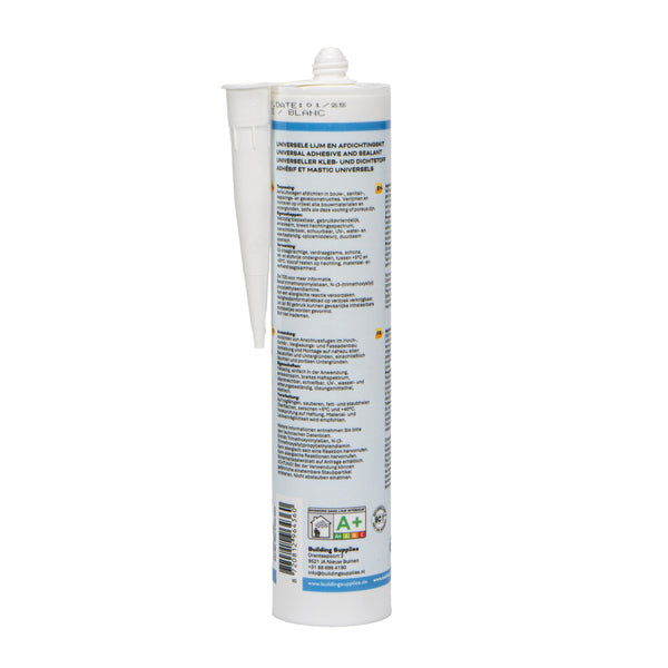 PLUS Hybri-All - Colle et Mastic de Montage - Adhésif et Mastic Universels Blanc