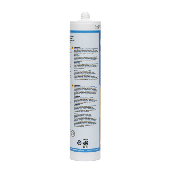 PLUS Hybri-All - Colle et Mastic de Montage - Adhésif et Mastic Universels Blanc