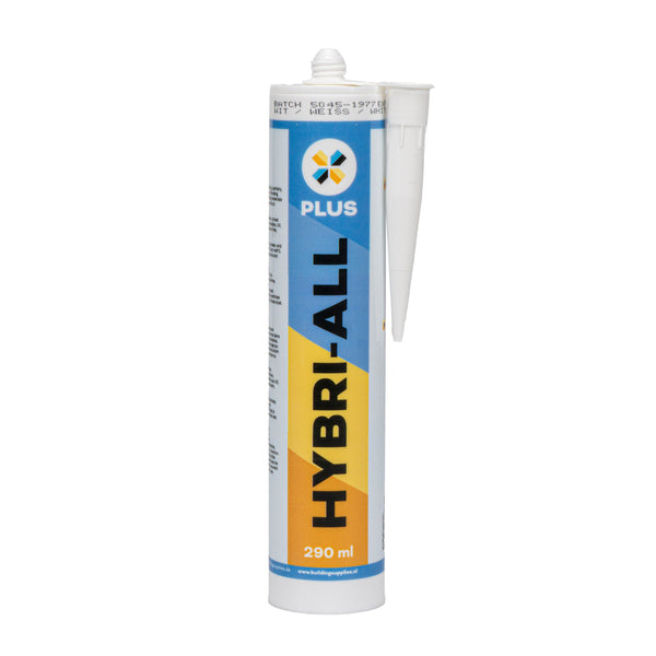 PLUS Hybri-All - Colle et Mastic de Montage - Adhésif et Mastic Universels Blanc