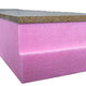 BERISO - Plaque de soubassement XPS 50 mm + Parement Technique Ciment-Bois 10 mm - R=1,55 - 1250x300 mm