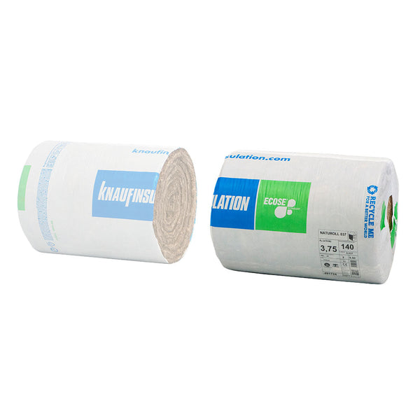 Knauf Naturoll 035 - Rouleau Laine de Verre 185 mm - R=5,25 - 4000x580 mm