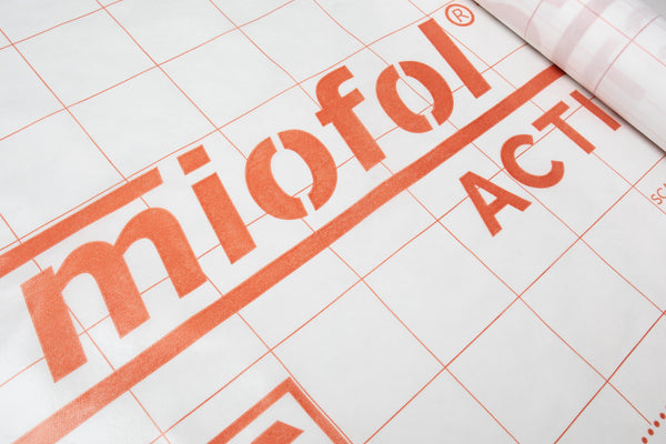 Set Miofol Active (Hygro-régulant / Membrane climatique) | 1,5x30 m + Ruban Vast-R Polytex 75 mm x 25 m