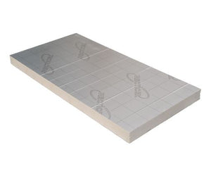 Panneau PIR 60 mm d'épaisseur Rd 2,70 - Recticel Silver - Revêtement aluminium - 600x1200 mm (0,72m2)