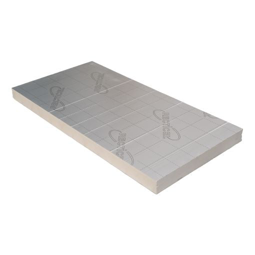 Panneau PIR 70 mm d'épaisseur Rd 3,14 - Recticel Silver - Revêtement aluminium - 600x1200 mm (0,72m2)