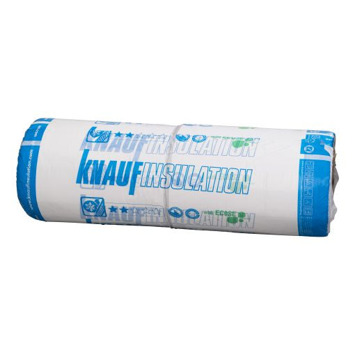 Knauf TR 312 - Rouleau Laine de Verre 120 mm - R=3 - Revêtement kraft-alu - Languettes d'agrafage - 7000x600 mm - Palette complète (201,6 m²)
