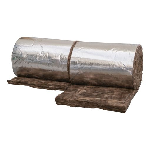 Knauf TR 312 - Rouleau Laine de Verre 120 mm - R=3 - Revêtement kraft-alu - Languettes d'agrafage - 7000x600 mm - Palette complète (201,6 m²)