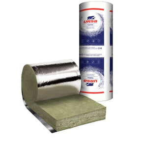 URSA URSAROLL - Rouleau Laine de Verre 180 mm - R=4,50 - Languettes d'agrafage - Parement Aluminium - Largeur 450 mm